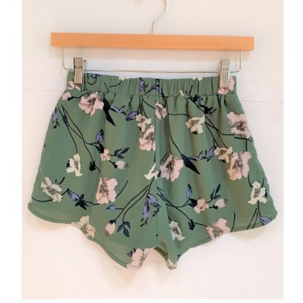 Girls' Floral Print Flowy Shorts